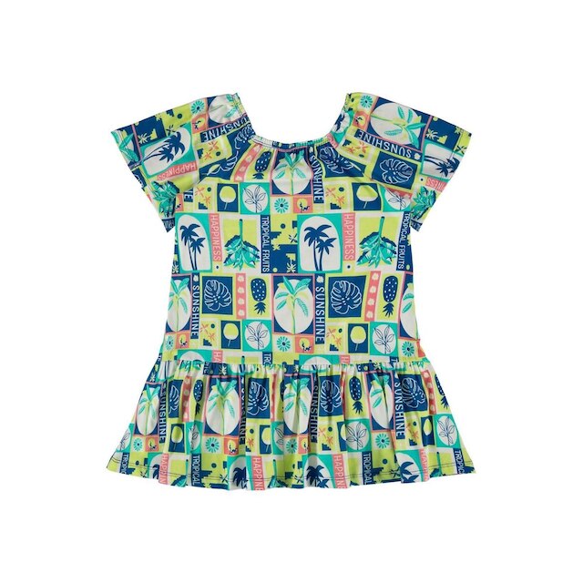 Vestido Estampado para Menina Bee Loop