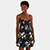 Vestido Farm Balonê Água de Flor - Preto