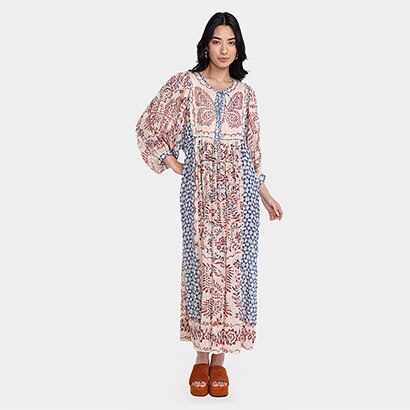 Vestido Farm Cropped Borbolina - Feminino
