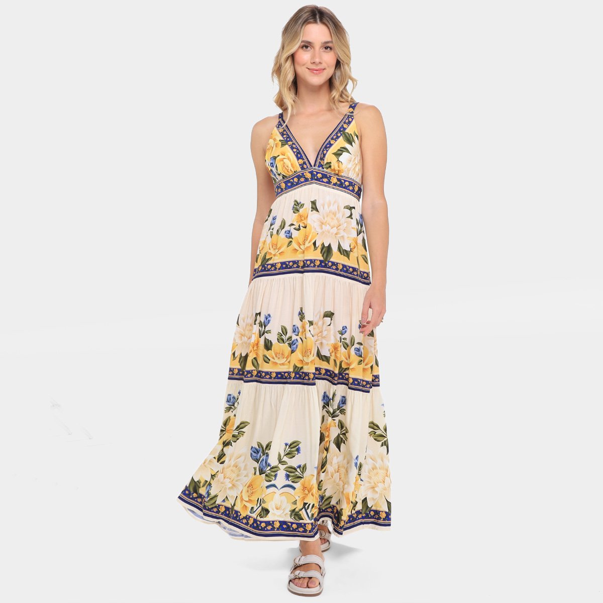 Paisley Vestido Curto Floral Sarah Vestido Flor Do Caribe Longo