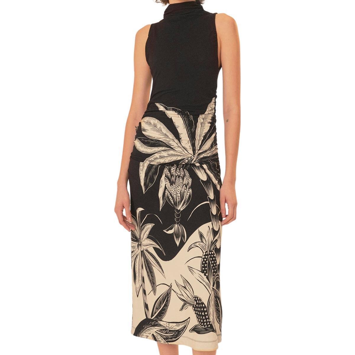 Vestido Farm Midi Floresta Praiana Zattini