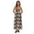 Vestido Farm Panteras Feminino - Preto+Branco