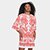 Vestido Farm T-Shirt Big Coqueiro De Flor - Branco+Vermelho