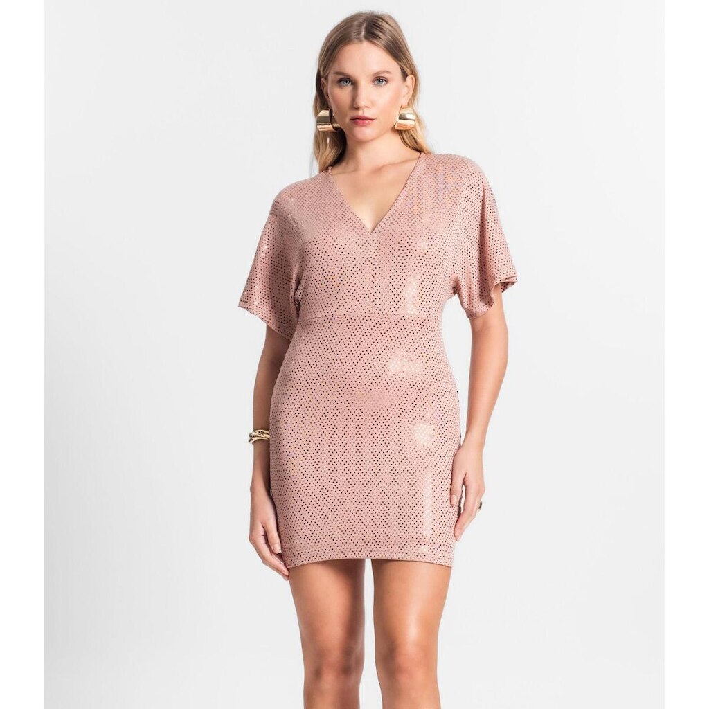 Vestido Feminino Em Lantejoulas Endless Rosa