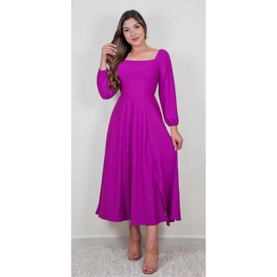 Vestidos Longos Vestido Para Festividade EvangÃ©lica Vestido