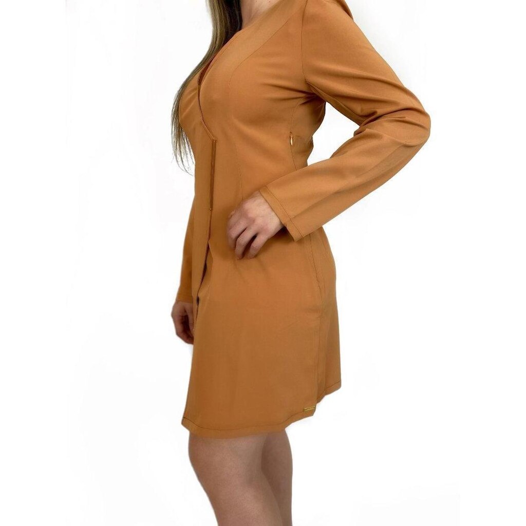 Vestido Feminino Transpassado Manga Longa Labrador Oficial