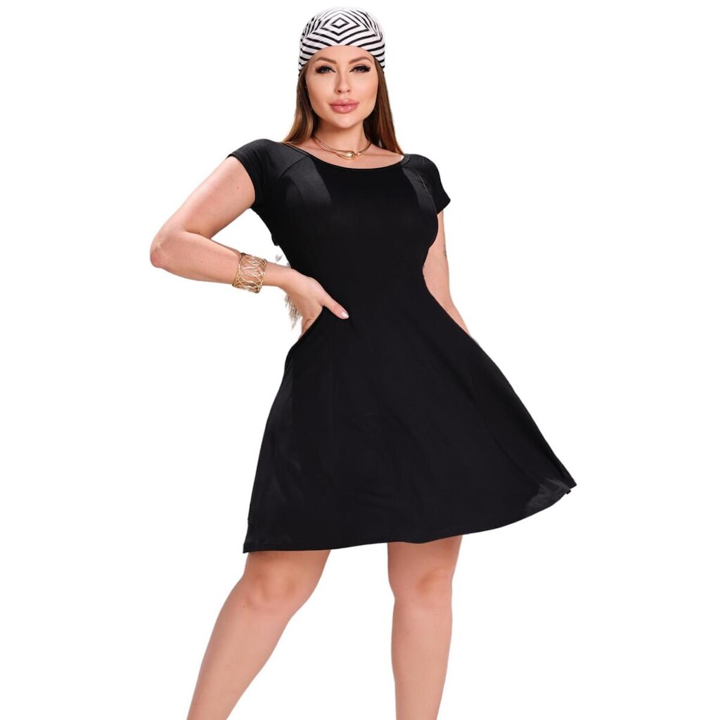 Vestido Feminino Trapézio Curto Estilo e Praticidade em uma Só Peça