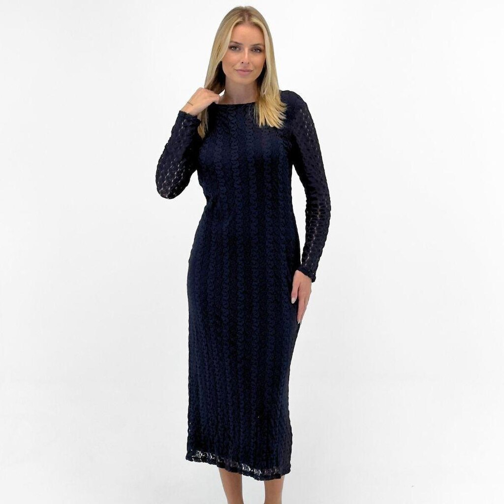 Vestido Formitz Midi em Renda Manga Longa Feminino