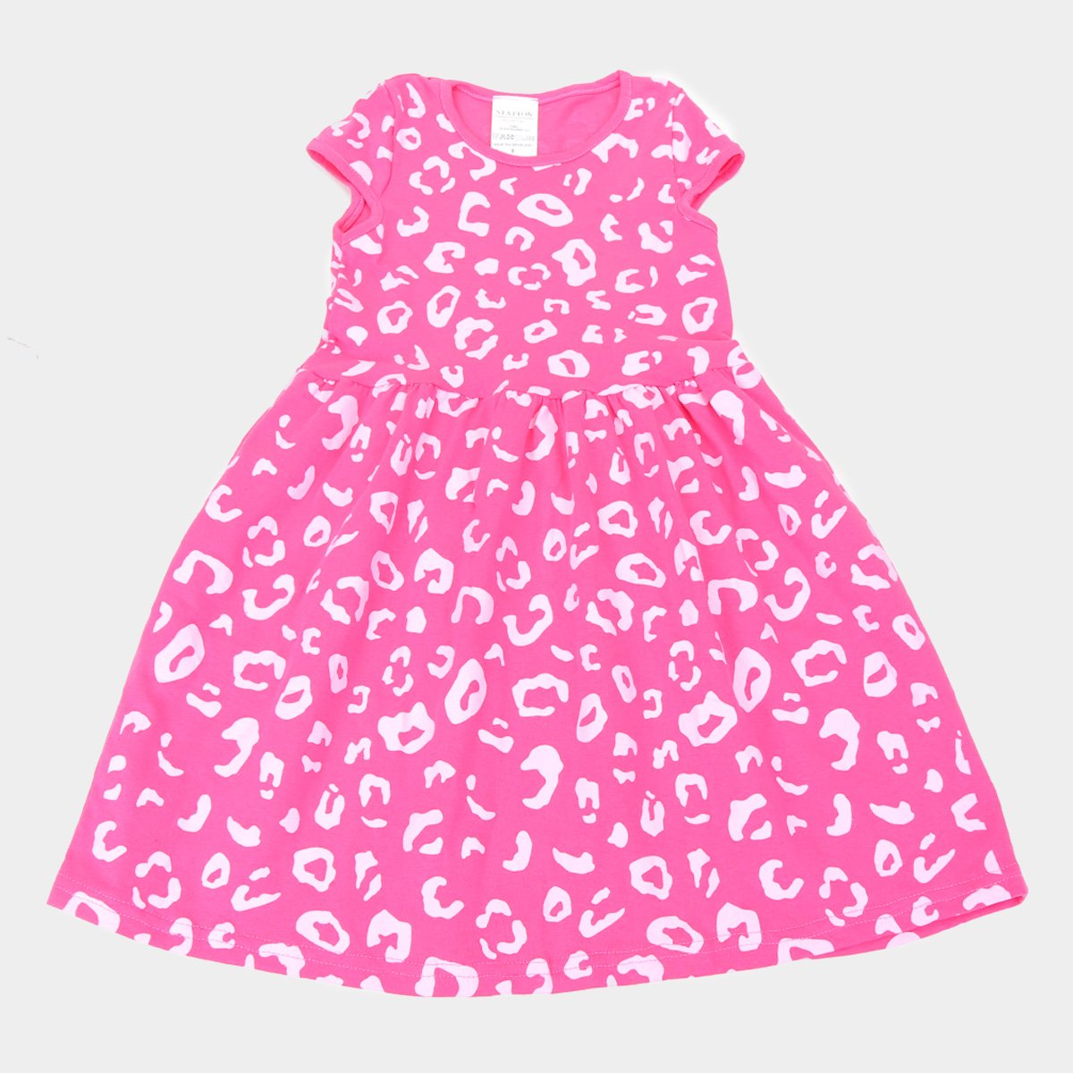 Vestido Infantil Candy Kids Estampado Feminino - Pink Menor preço em Vestido Infantil Candy Kids Estampado Feminino - Pink