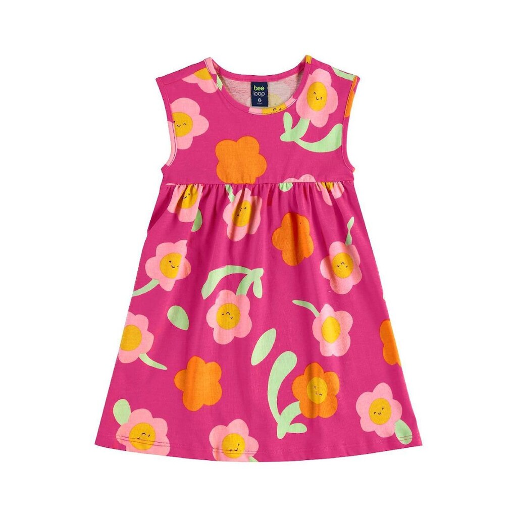 Vestido Infantil de Florezinhas Bee Loop