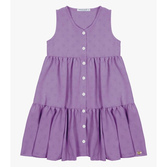 Vestido Infantil Em Air Flow Trick Nick Lilás