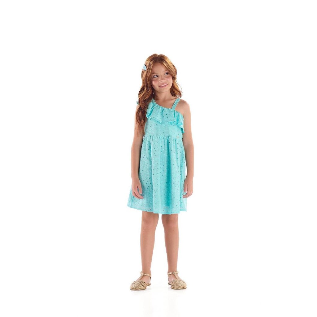 Vestido Infantil em Laise Babado Quimby