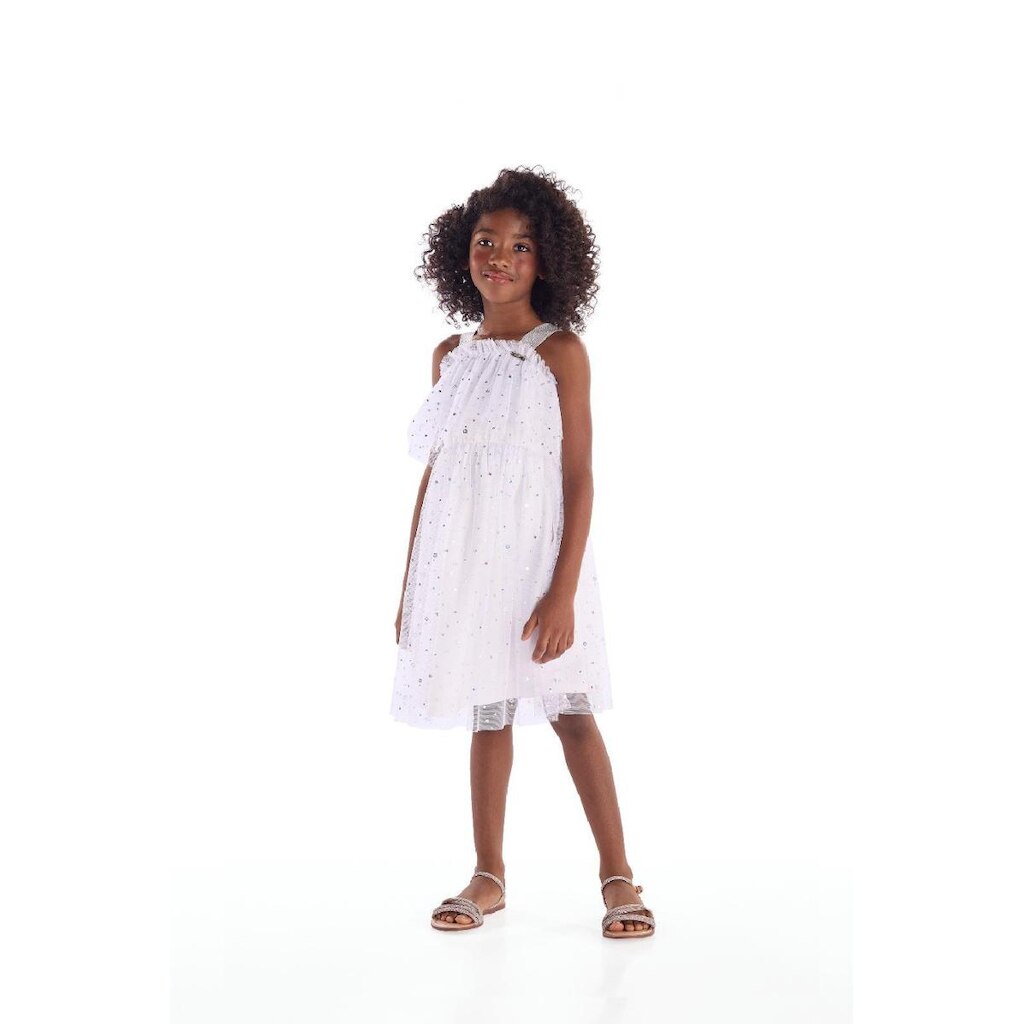 Vestido Infantil em Tule Forrado Quimby