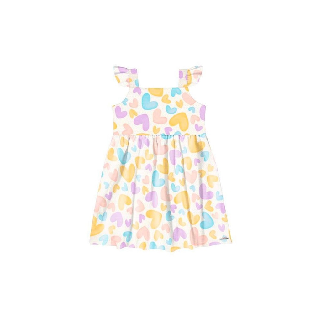 Vestido Infantil Estampado Malha Nikko Alakazoo Ref. 46595