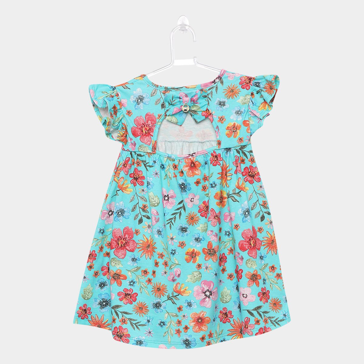 vestido azul turquesa infantil