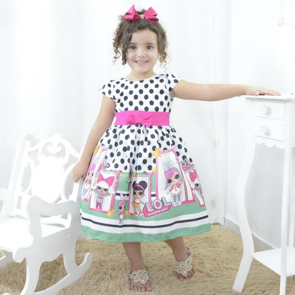 Vestido Tematico Roupa Da Lol Para Aniversario Vestido Infantil