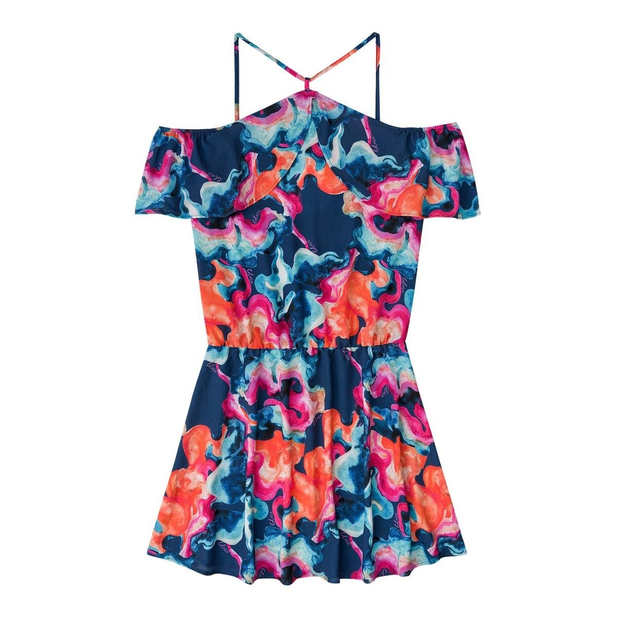 vestido de pano crepe