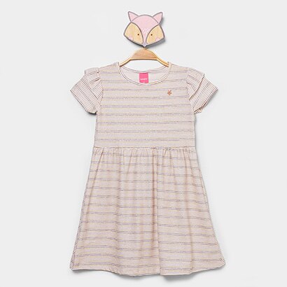 Vestido Infantil Kamylus Estampado - Feminino