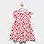 Vestido Infantil Kyly Estampado - Bege+Vermelho