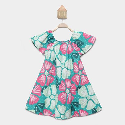 Vestido Infantil Kyly Estampado Menina - Feminino