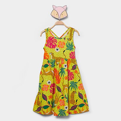 Vestido Infantil Kyly Selva Menina - Feminino