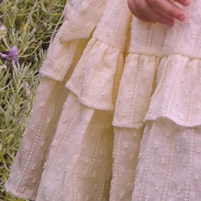 Vestido Infantil Laise Amarelo Com Flores Petit Cherie