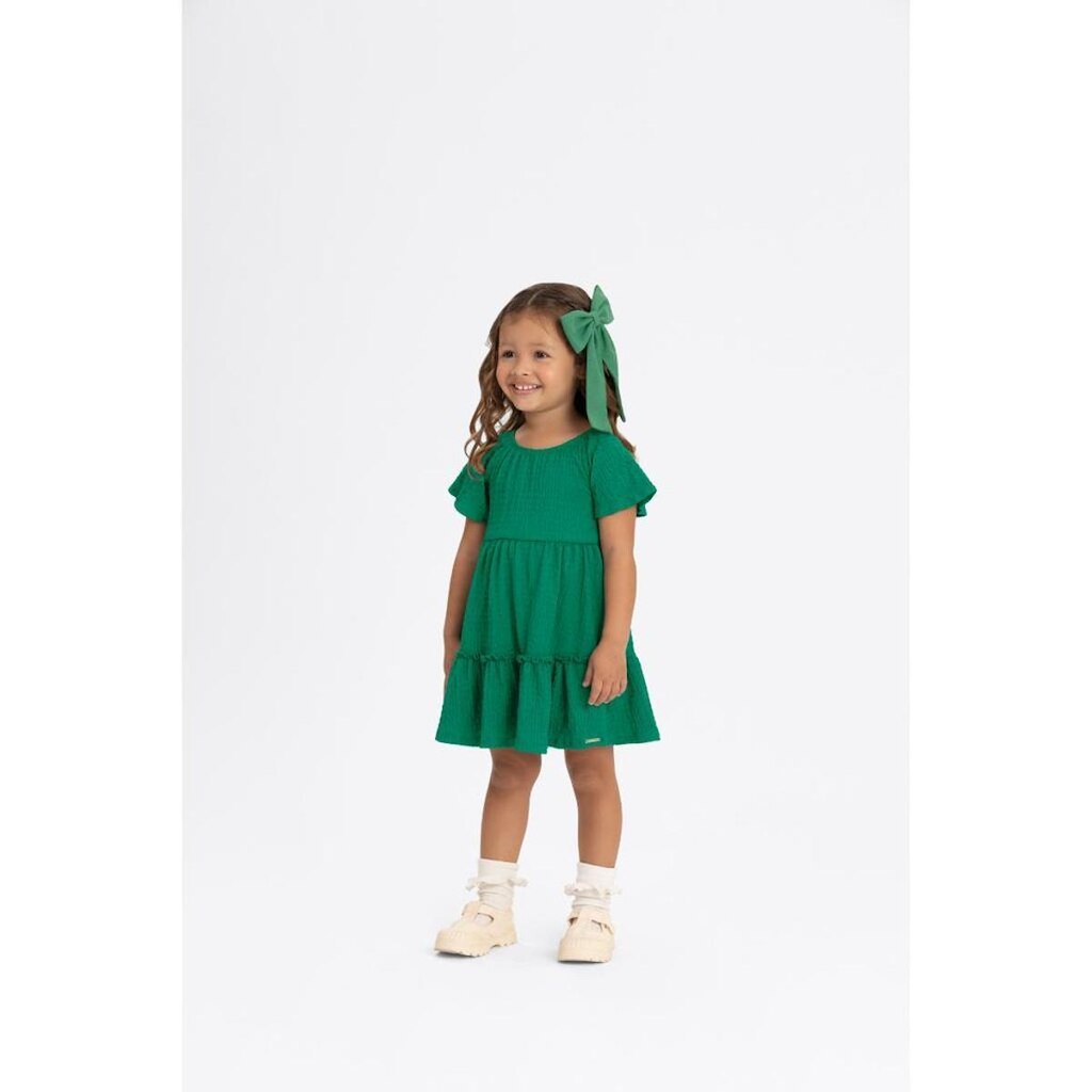Vestido Infantil Malha Crinkle Alakazoo Ref. A5301