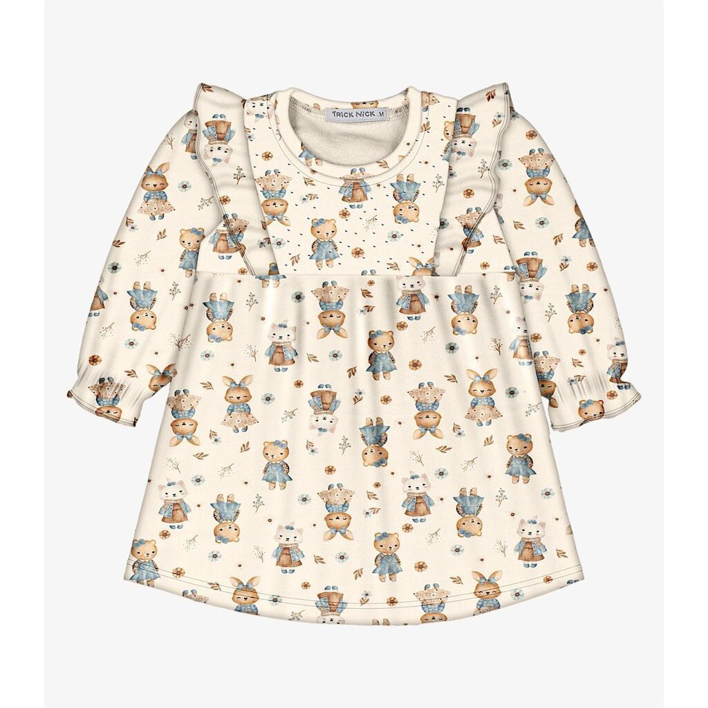 Vestido Infantil Manga Longa Trick Nick Feminino