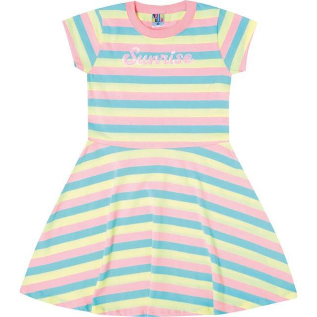 Vestido Infantil Meia Malha Menina Pulla Bulla Ref. 47816