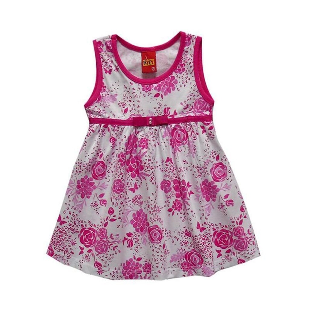 Vestido Infantil Menina Com Estampa Floral Kyly