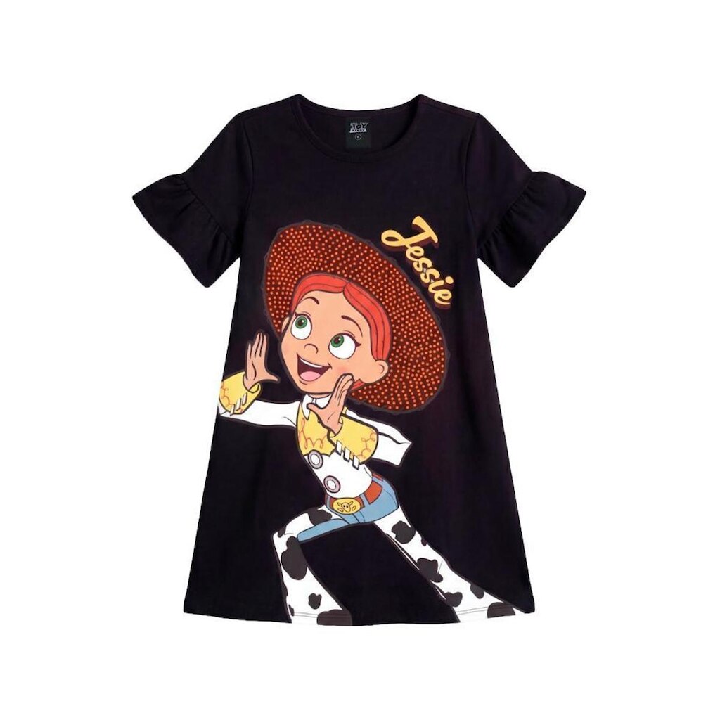 Vestido infantil menina em meia malha Brandili