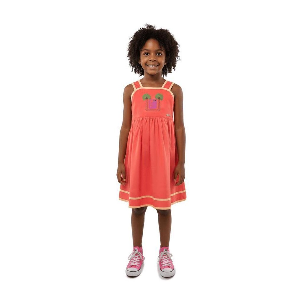 Vestido Infantil Menina Solar Alphabeto Mangaba
