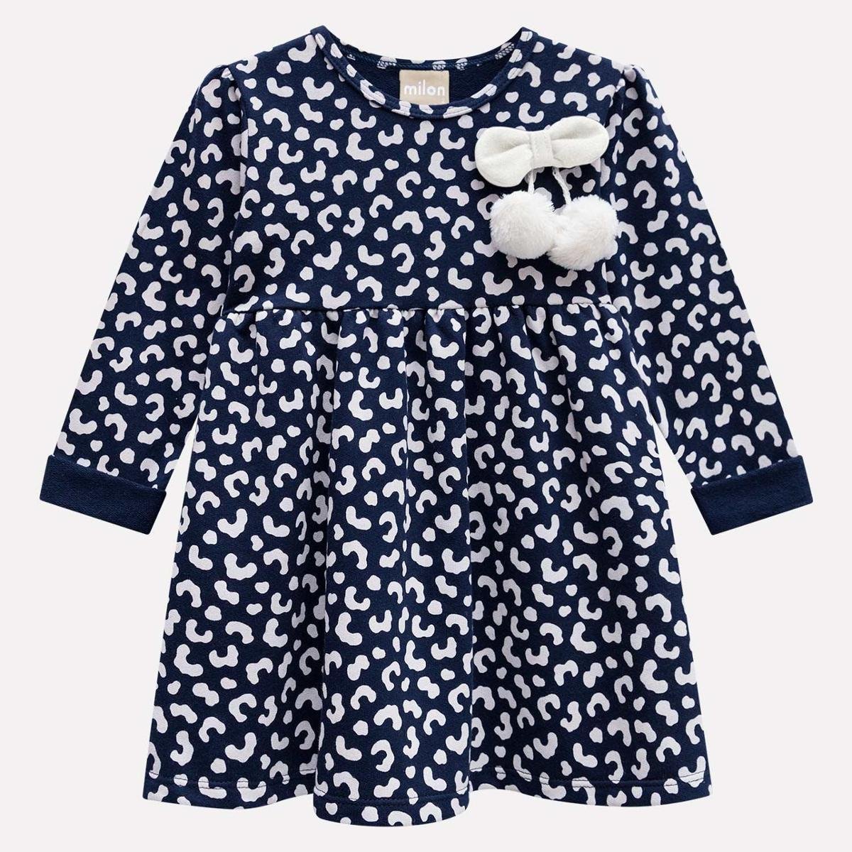 Vestido Infantil Milon Moletinho 12122.6826.2 Milon - Marinho Menor preço em Vestido Infantil Milon Moletinho 12122.6826.2 Milon - Marinho