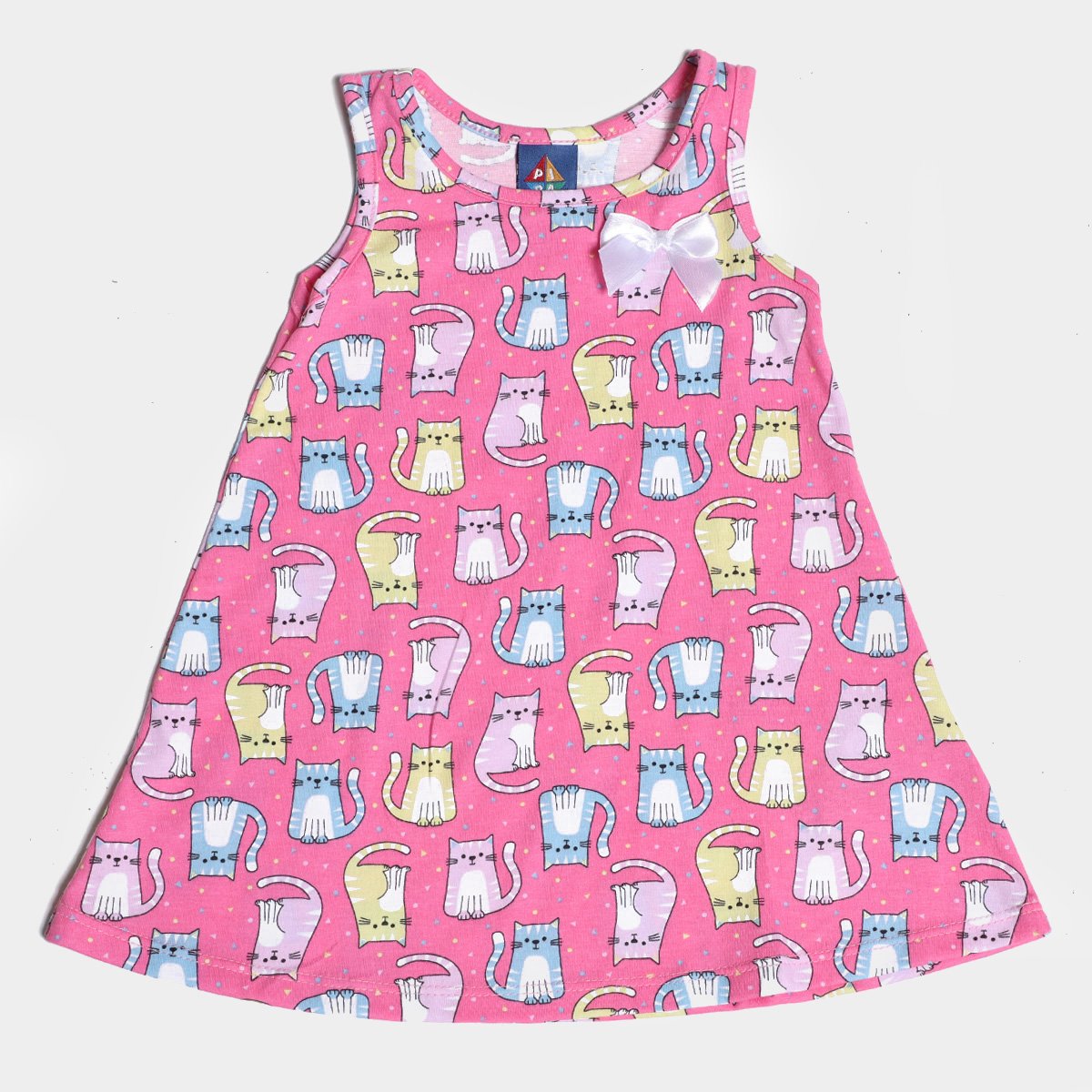 Vestido Infantil Pipa Curto Gatinho - Rosa Menor preço em Vestido Infantil Pipa Curto Gatinho - Rosa