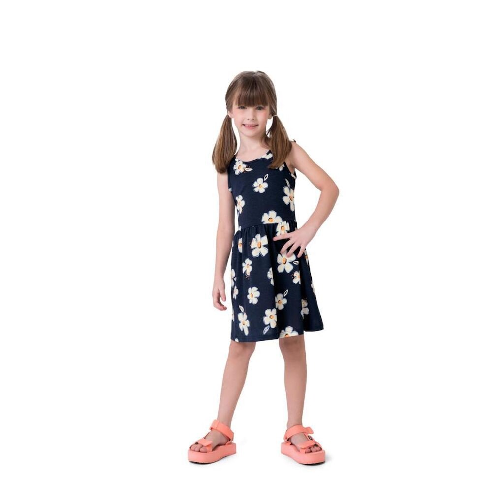 Vestido Infantil Regata Malha Malwee Kids Ref. 113018