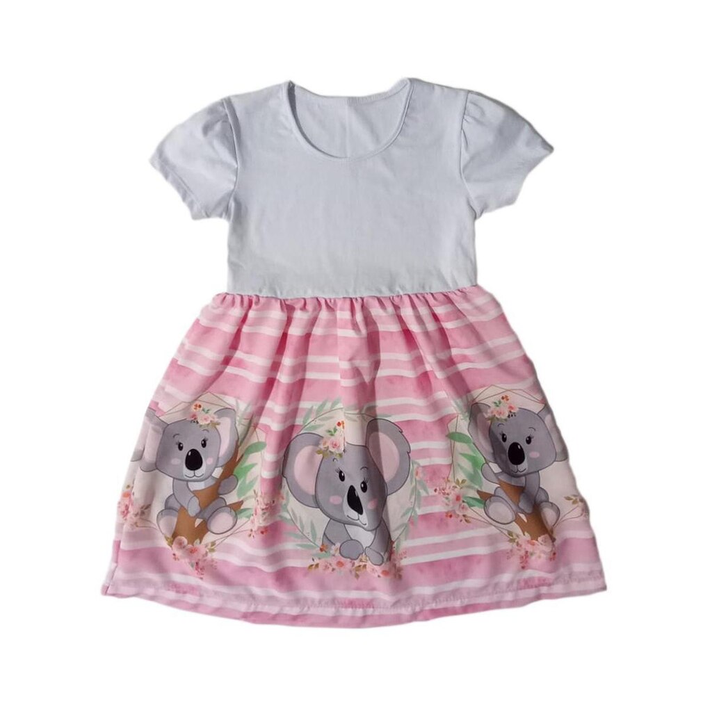 Vestido Infantil Temático Estampa Coala