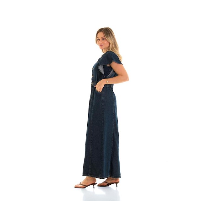 Vestido Jeans Feminino Arauto