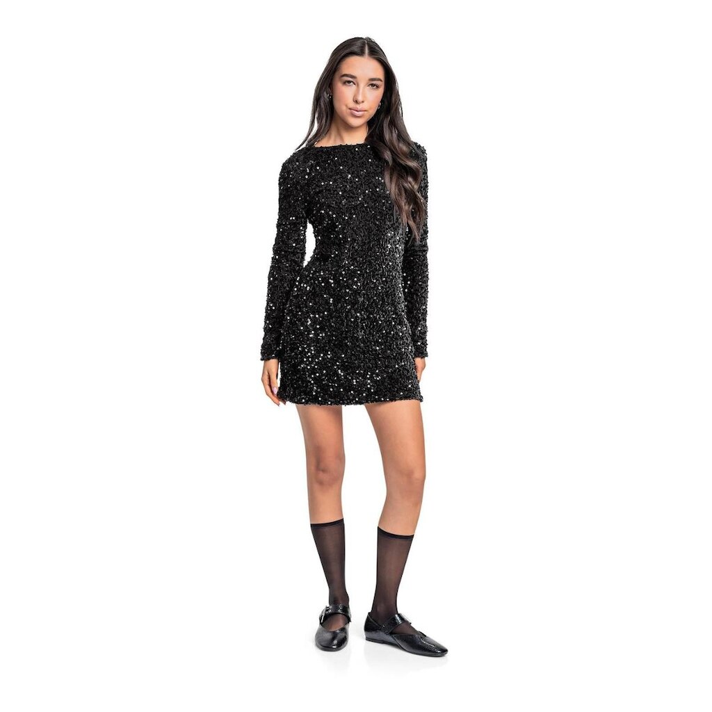 Vestido Juvenil em Paetê Gloss
