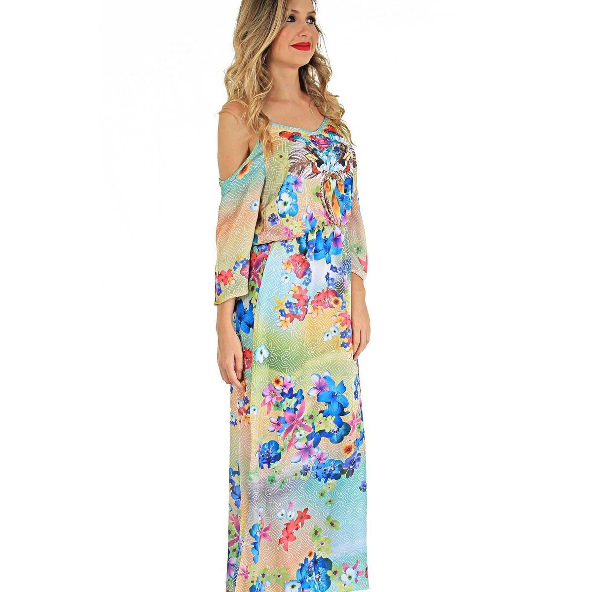 vestido longo na zattini