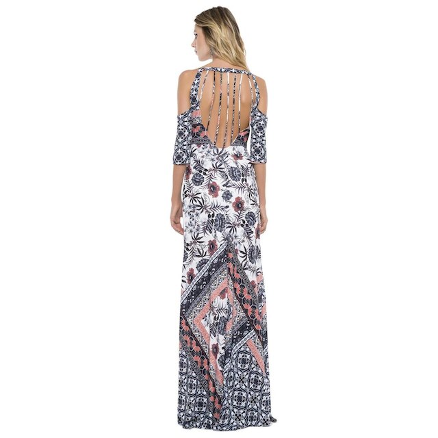Vestido Longo Estampa Lenço Estampado G