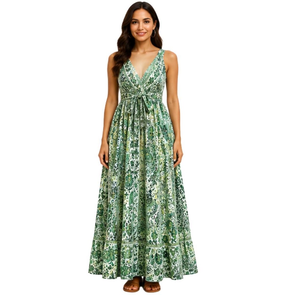 Vestido Longo Feminino Estampado