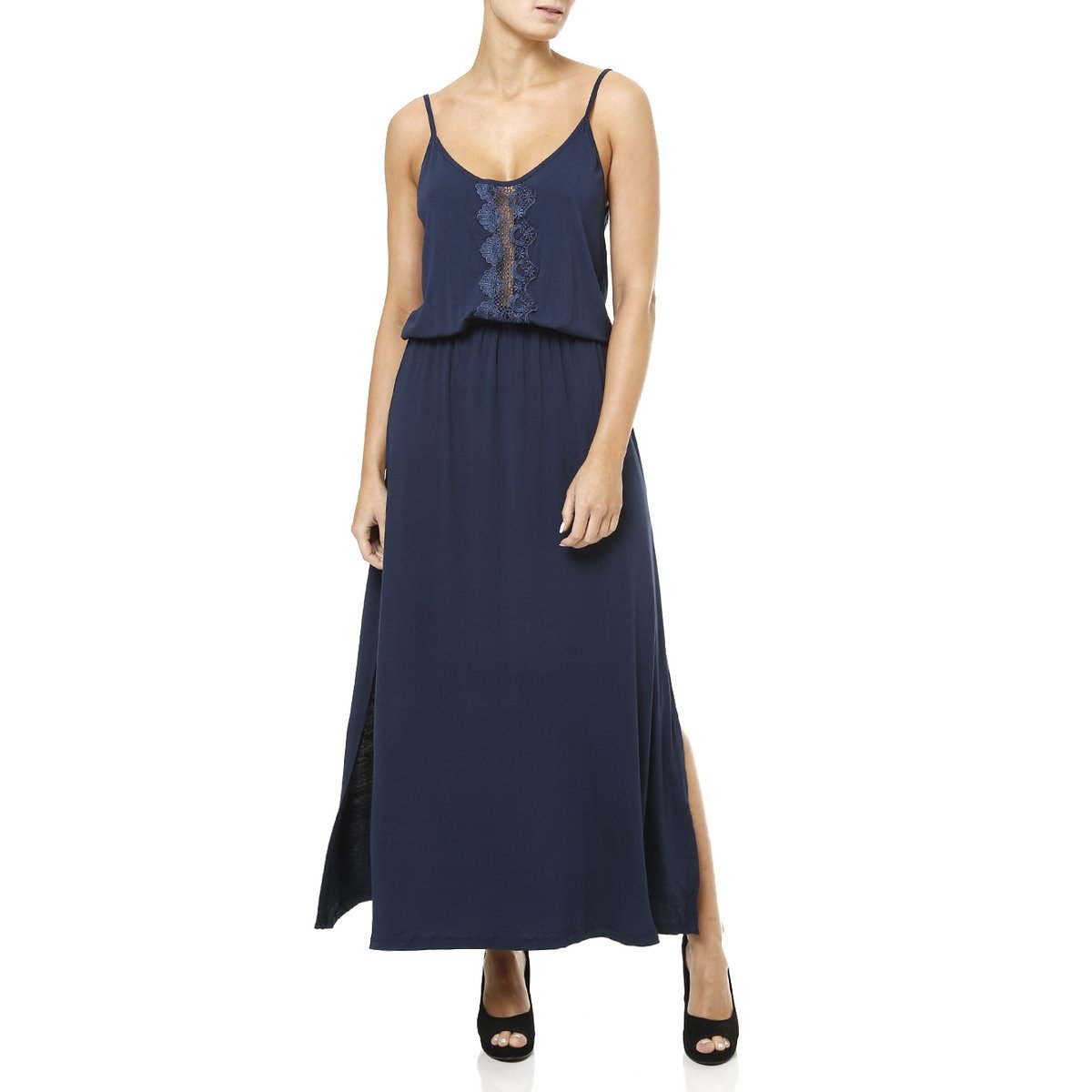 vestido longo na zattini