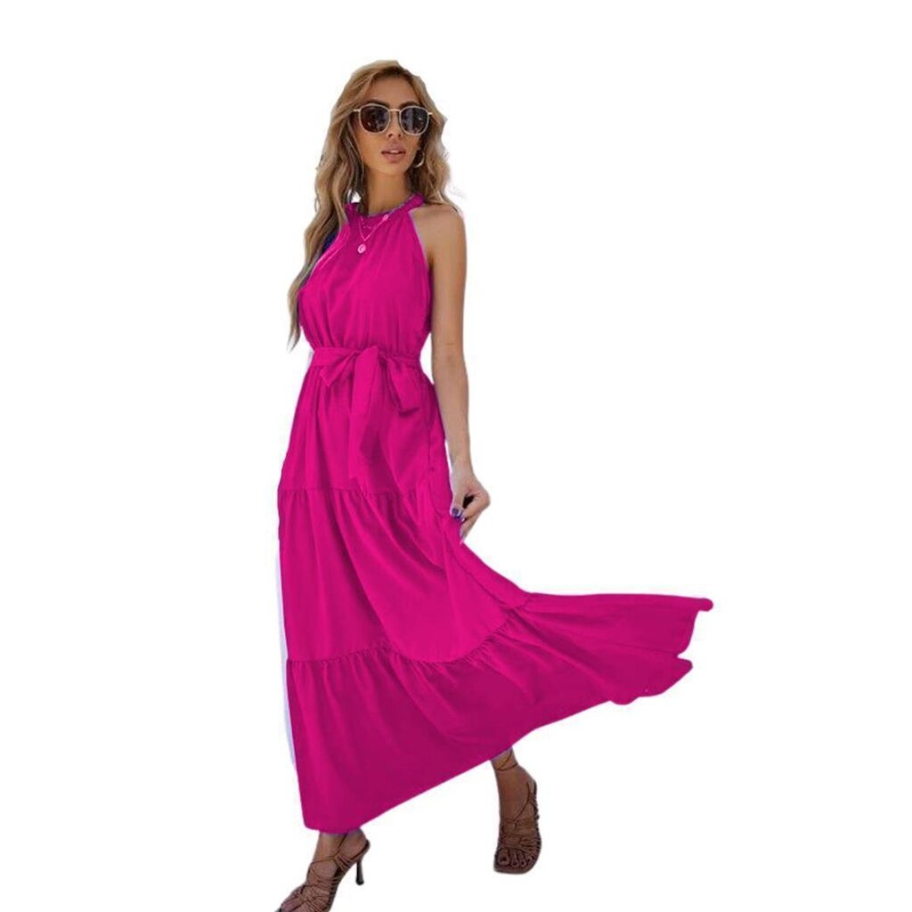 Vestido Longo Festa Convidada De Camadas Feminino