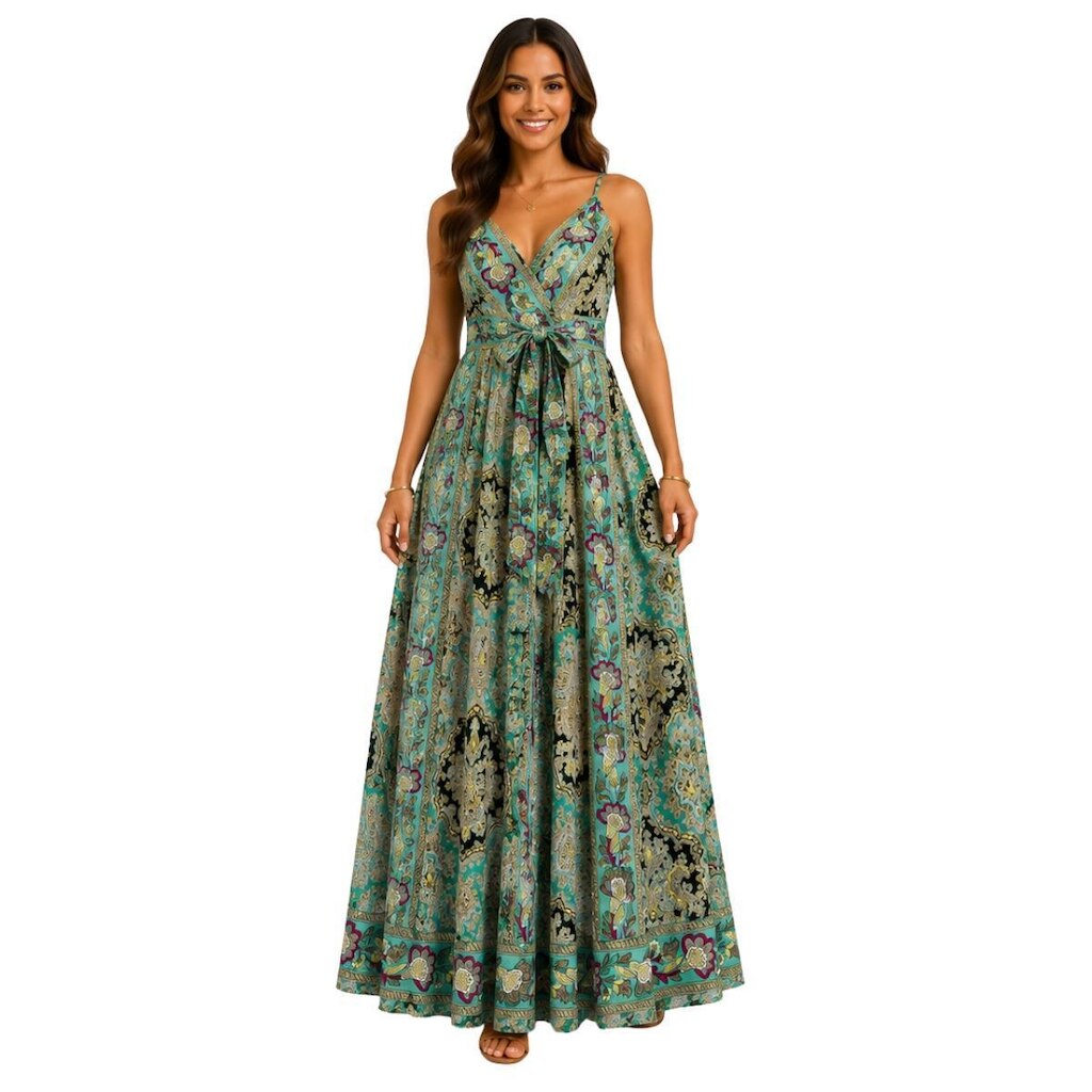 Vestido Longo Indiano Feminino