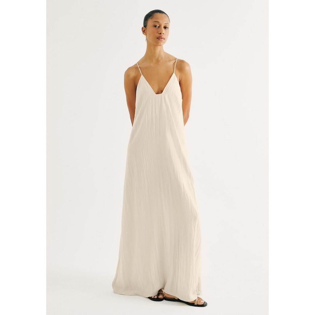 Vestido Longo Peach Touch Evasê