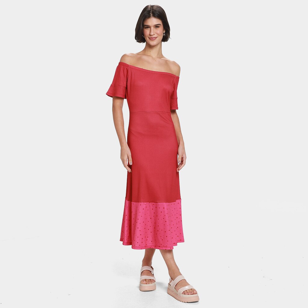 Vestido Malwee Midi Ombro a Ombro