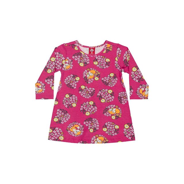 Vestido manga longa em Cotton para Bebês Bee Loop