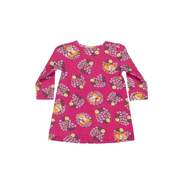 Vestido manga longa em Cotton para Bebês Bee Loop