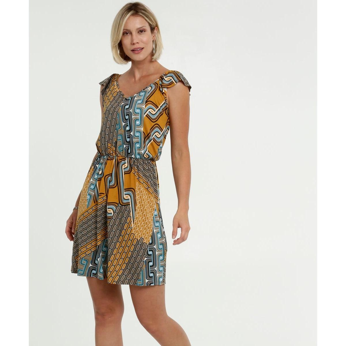 vestido amarelo marisa