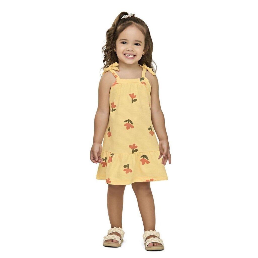 Vestido Menina Infantil Flores - Elian